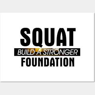 Squat Workout Slogan Posters and Art